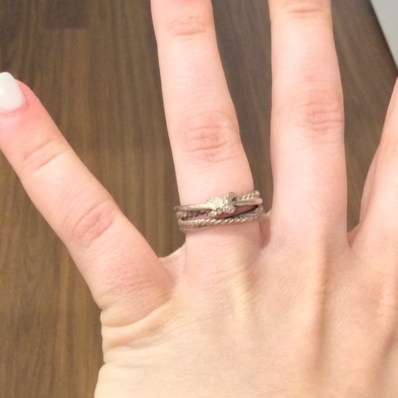 David Yurman X Crossover ring with diamonds - Picture 6 of 7